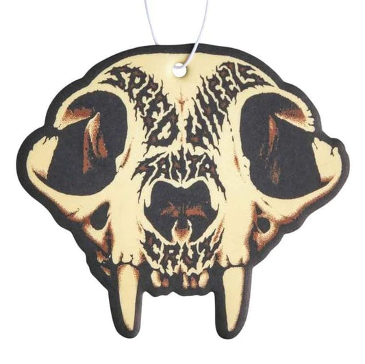Santa Cruz Air Freshner Speed Wheels Skull Off White
