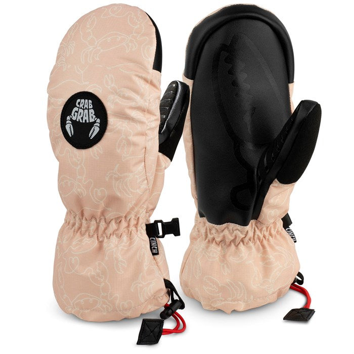 Crab Grab Youth Cinch Mitt Doodle Pink