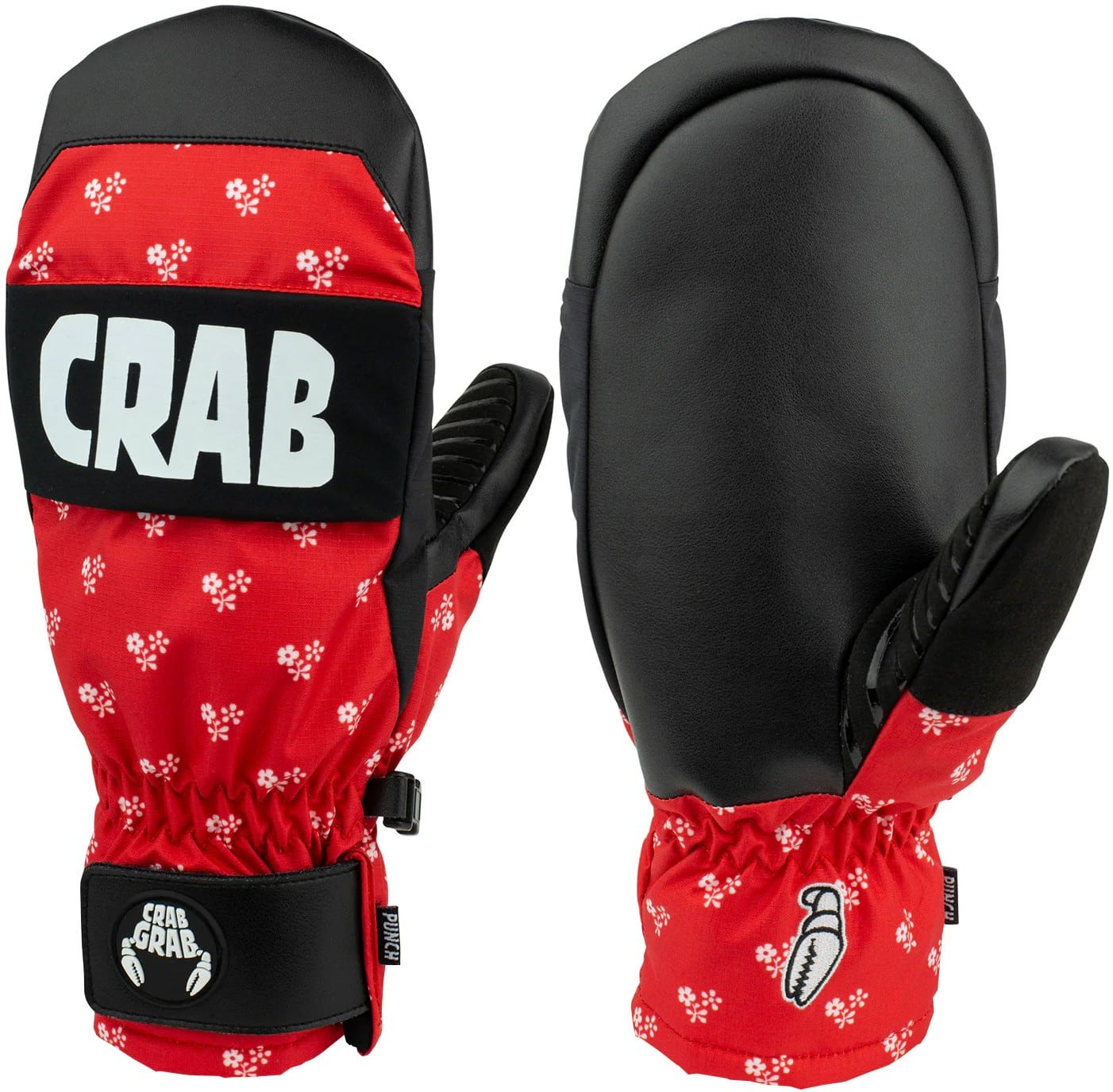 Crab Grab Punch Mitt Little Flowers Red