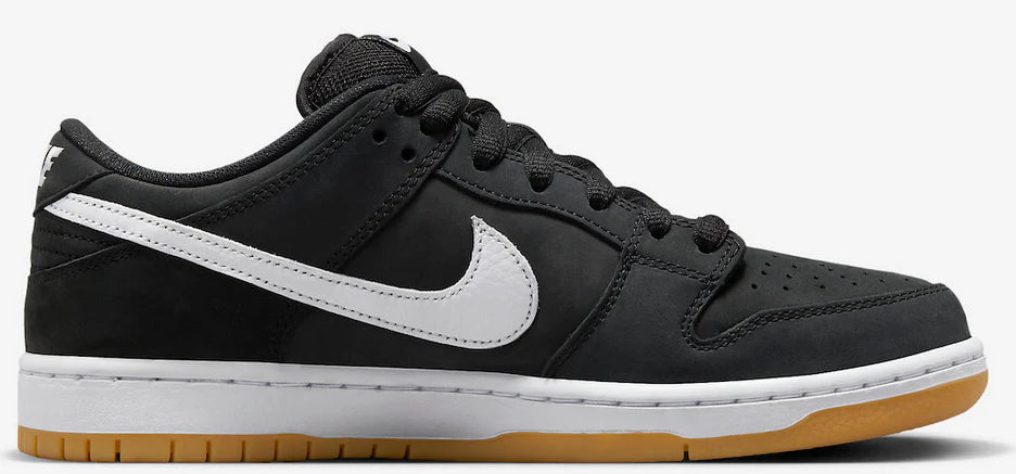 Nike SB Dunk Low Pro Black/White Gum Skateboarding Shoes