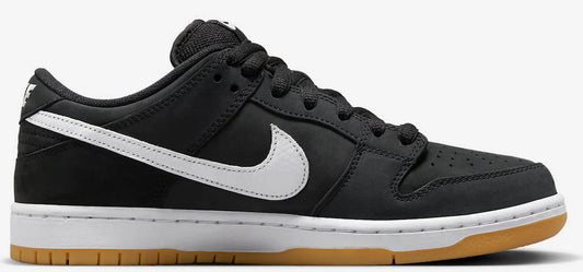 Nike SB Dunk Low Pro Black/White Gum Skateboarding Shoes