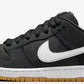 Nike SB Dunk Low Pro Black/White Gum Skateboarding Shoes