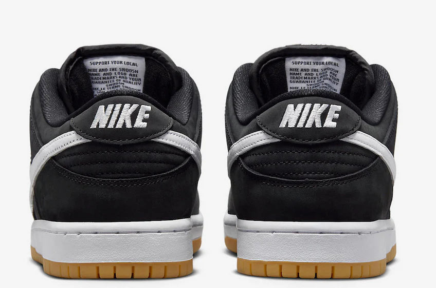 Nike SB Dunk Low Pro Black/White Gum Skateboarding Shoes