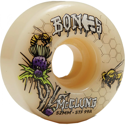 Bones Wheels Pro STF Skateboard Wheels McClung Etnies Collab 52MM V1 Standard 99A
