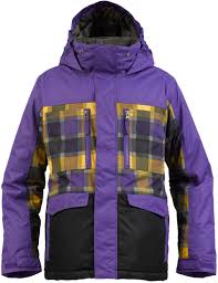 Burton Boys Distortion Jacket Color Sizurp Rev Plaid
