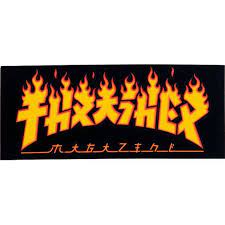 Thraasher Magazine Godzilla Fire Sricker 3.5"x1.5"inch