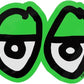 Krooked Skateboards Eyes Die Cut Sticker Small 3" Assorted Colors