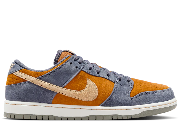 Nike SB Dunk Low Pro Light Carbon/Sesame-Monarch Skateboarding Shoes