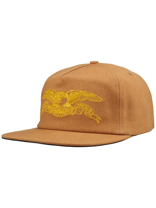 Anti Hero Basic Eagle Snapback Hat Brown/Gold