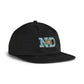 New Deal Skateboards ND Unstructured 6 Panel Strapback Cap - Black