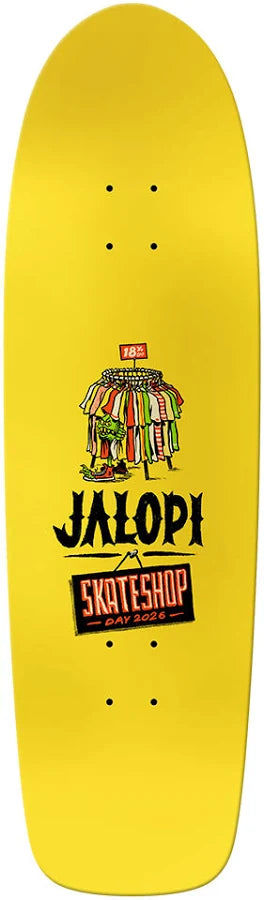 SSD ANTIHERO Skate Shop Day 2026 Jalopi Shop Lurker Deck Yellow
