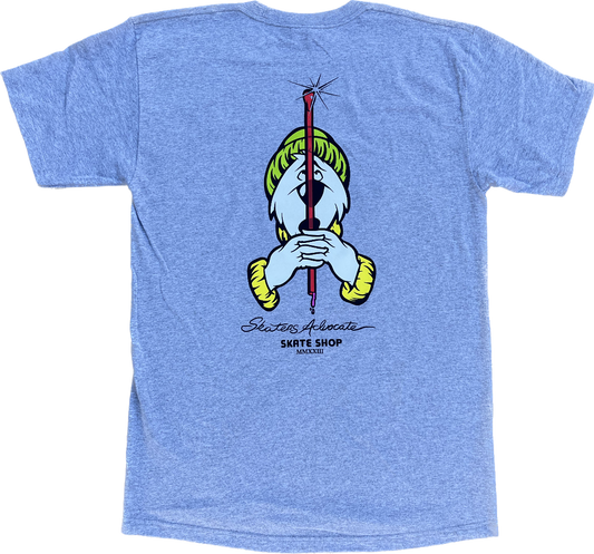 Skaters Advocate Slurpee Bear and Straw Powell Peralta Spoof T-Shirt Grey