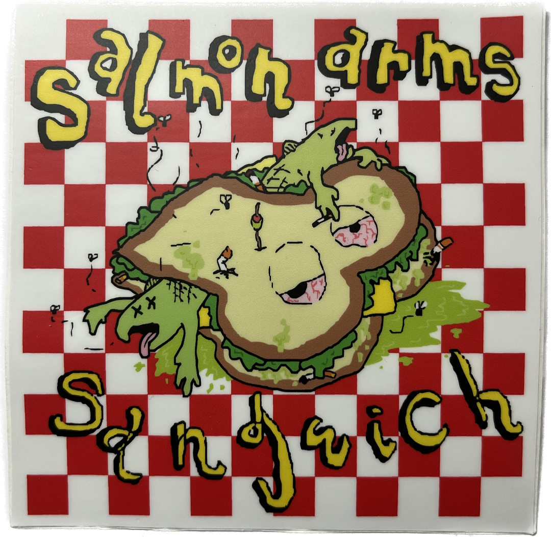 Salmon Arms Sangwich Sticker 5"