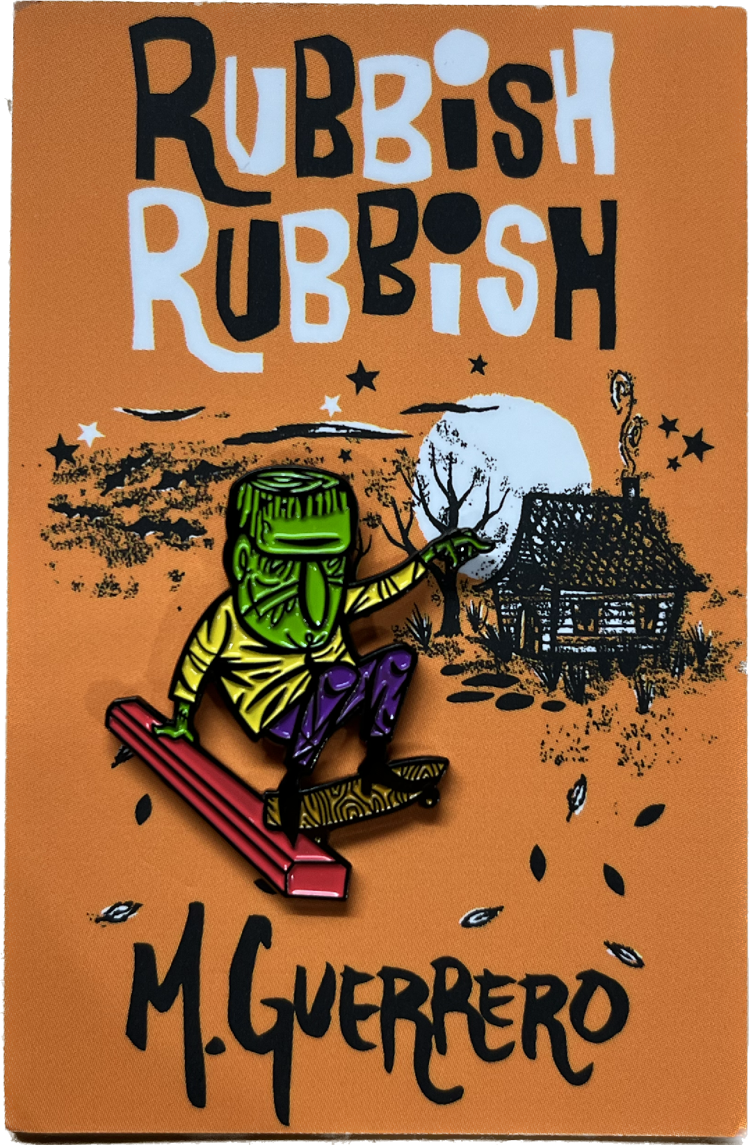 Rubbish Rubbish M. Guerrero Frankenstien Parking Block Slappy Lapel Pin