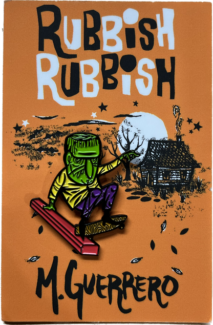 Rubbish Rubbish M. Guerrero Frankenstien Parking Block Slappy Lapel Pin
