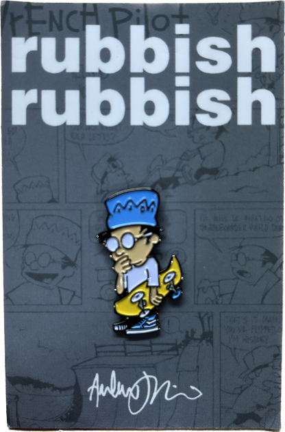 Rubbish Rubbish Andy Jenkins Wrench Pilot Kid Lapel Pin