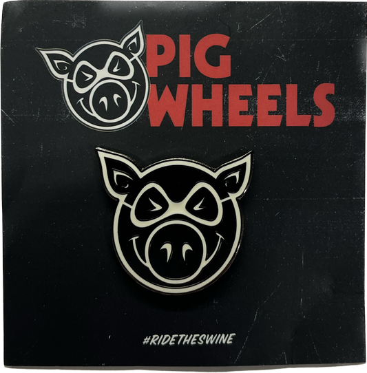 Pig Wheels Pig Logo Lapel Pin