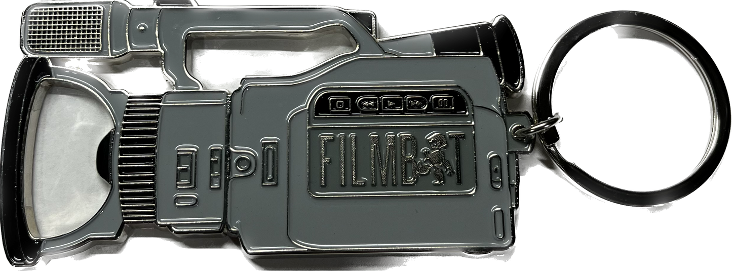 Filmbot Files VX Camera Bottle Opener Keychain