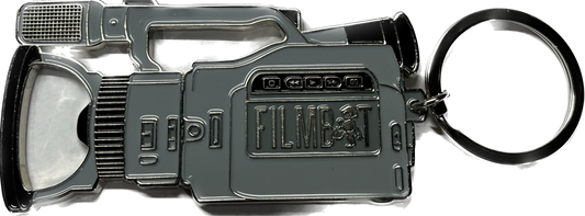 Filmbot Files VX Camera Bottle Opener Keychain