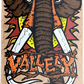 New Deal Mike Vallely Mammoth 9.5" Reissue Skateboard Deck Brown Stain