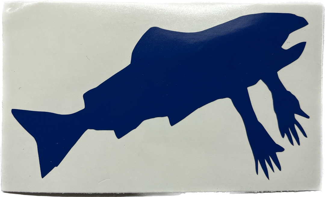Salmon Arms Die Cut Salmon Logo 4" Assorted Colors
