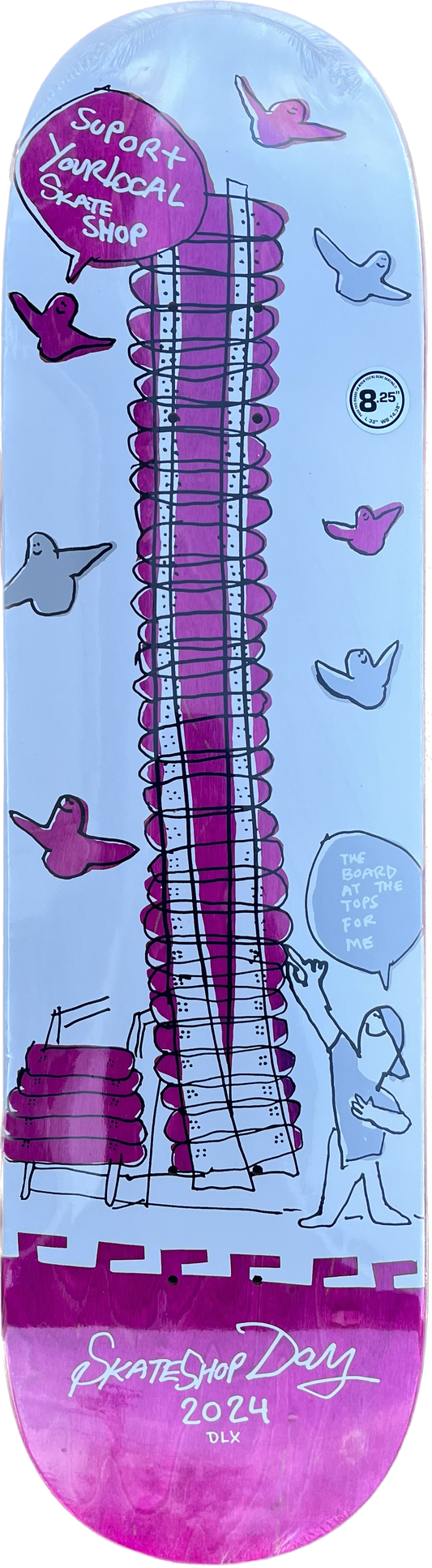 Skate Shop Day Shop Keepers Deck By Deluxe Assorted Colors Artwork By Mark Gonzales Size 8.25