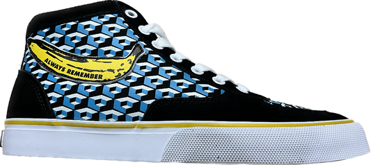 Consolidated Skateboards X Skaters Advocate Cube Skateboarding Shoe Blue, Black, White