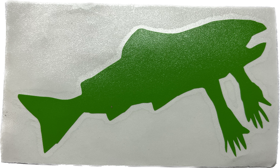 Salmon Arms Die Cut Salmon Logo 4" Assorted Colors