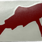 Salmon Arms Die Cut Salmon Logo 4" Assorted Colors