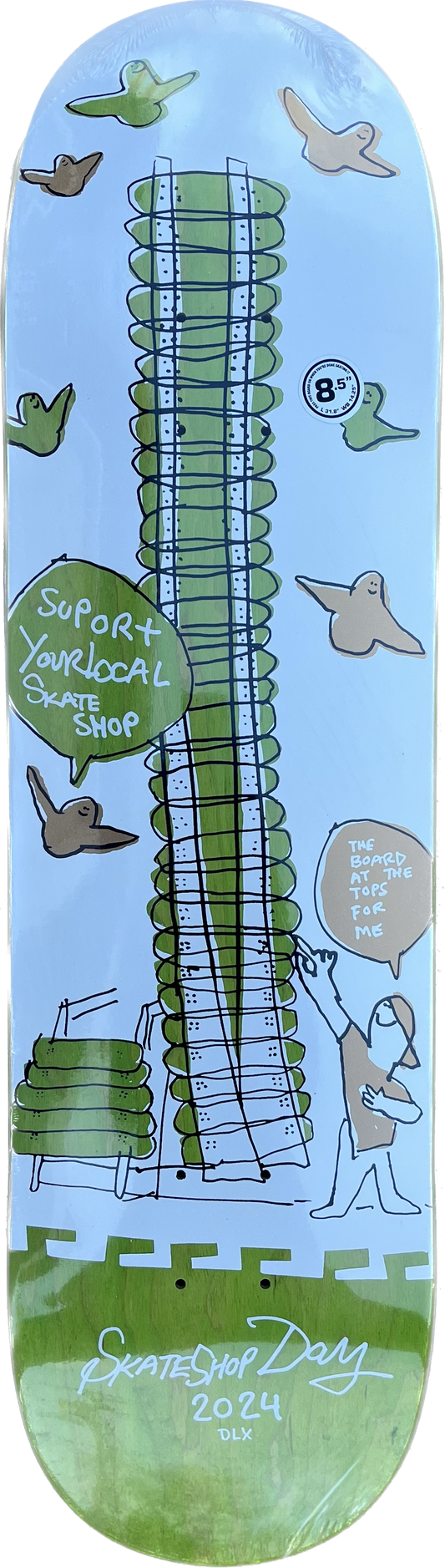 Skate Shop Day Shop Keepers Deck By Deluxe Assorted Colors Artwork By Mark Gonzales  size 8.5