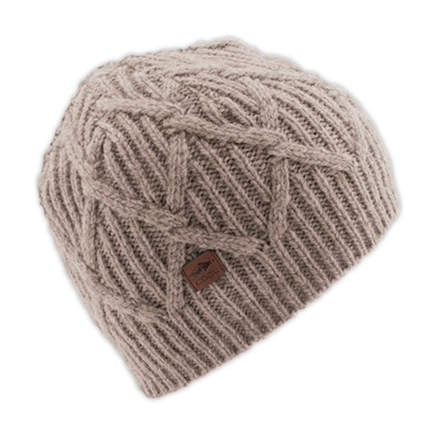 Coal Yukon Cable Knit Wool Beanie