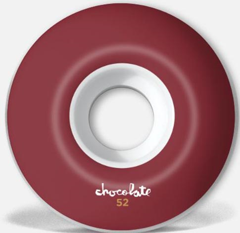 CHOCOLATE OG CHUNK STAPLE 52MM wheels (Set Of 4)White Urethane Graphic