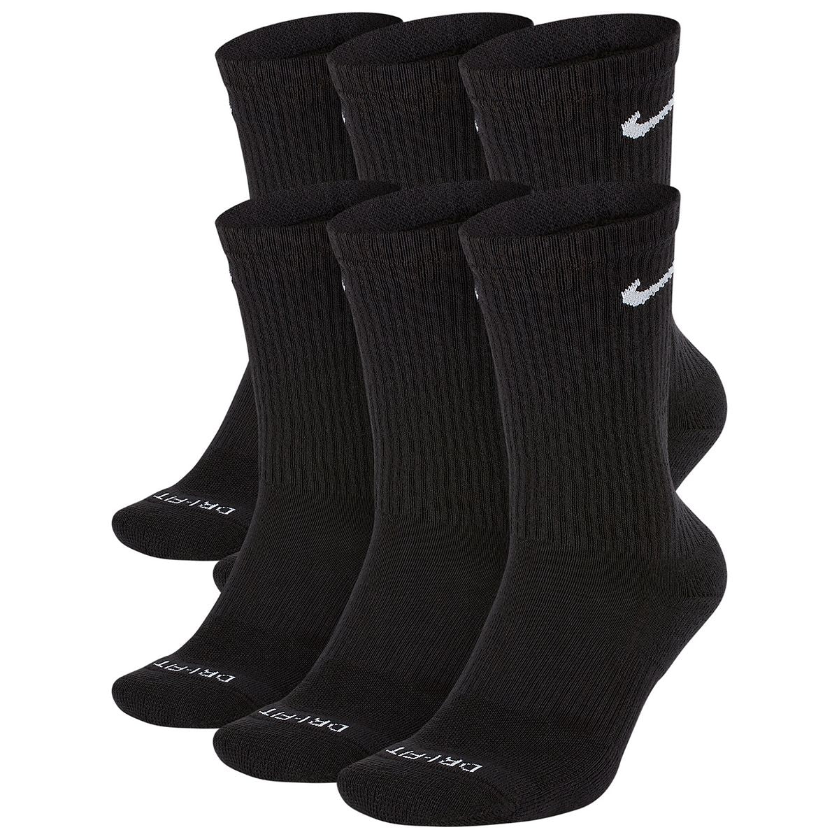 Men's Nike 3-pack Everyday Plus Cushion Crew Training Socks