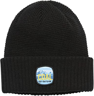 Coal The Tumalo Waffle Knit Patch Cuff Beanie
