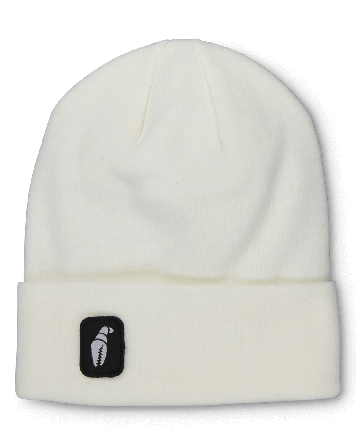 Crab Grab Tall Claw Beanie white