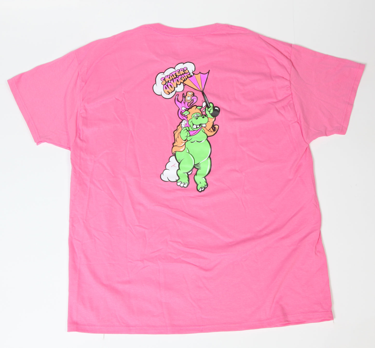 Skaters Advocate No More Rainy Days Tee Shirt Color -Pink