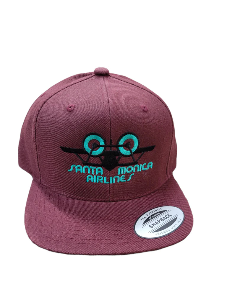 Santa Monica Airlines Snap Back Classic Plane Logo