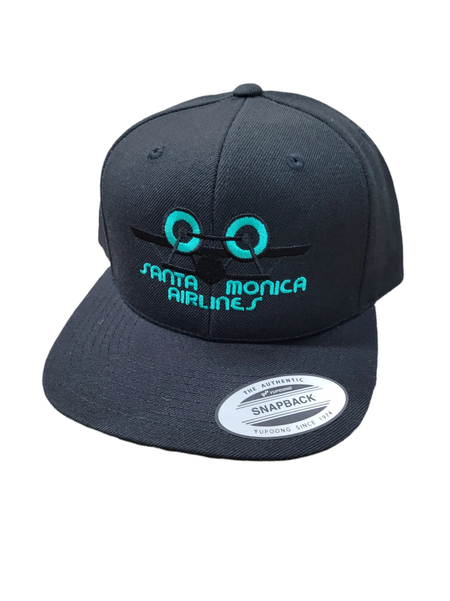 Santa Monica Airlines Snap Back Classic Plane Logo