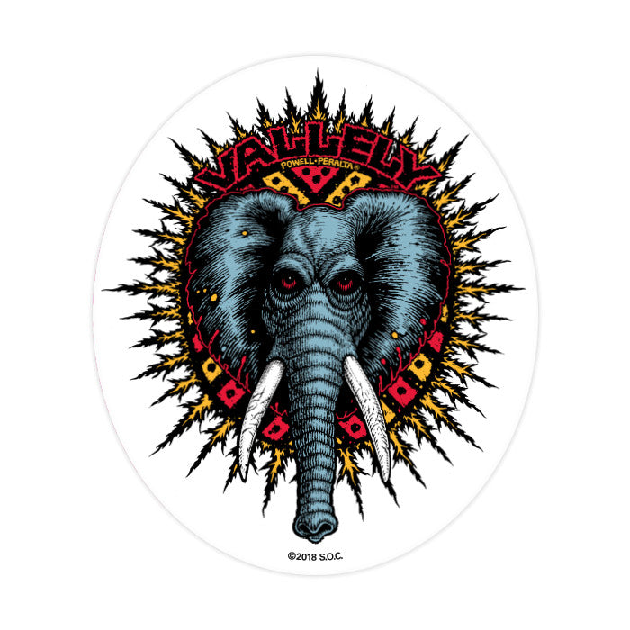 Powell Peralta Mike Vallely Elephant Reissue Sticker
