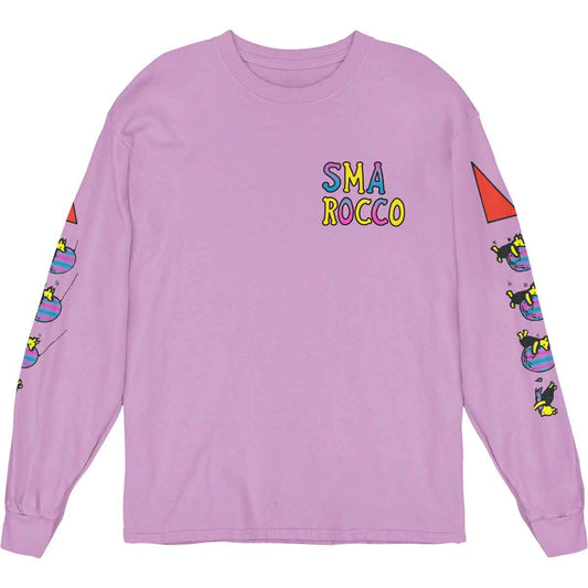 Santa Monica Airlines Rocco Tumble Long Sleeve T-Shirt - Lavender