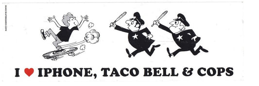 Quasi Taco Bell Cops Sticker