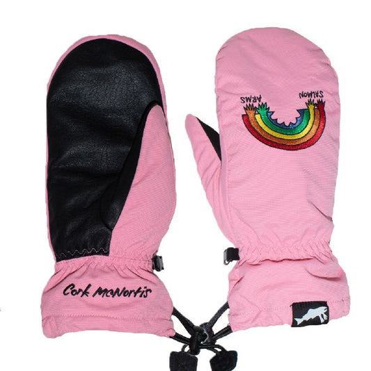 Salmon Arms Rainbow Snowboard Mittens 2023