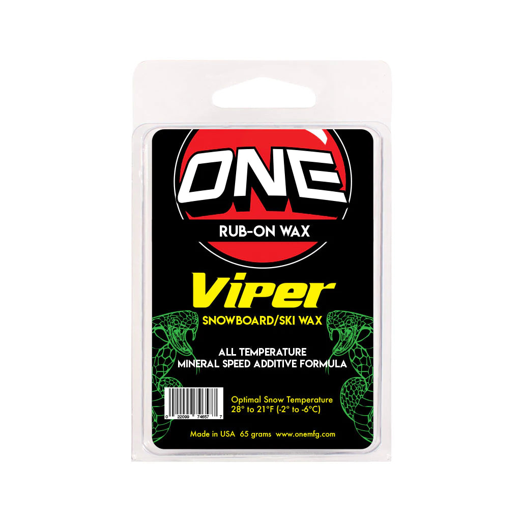 OneBall Viper Rub-on Mini Snowboard Wax 65g