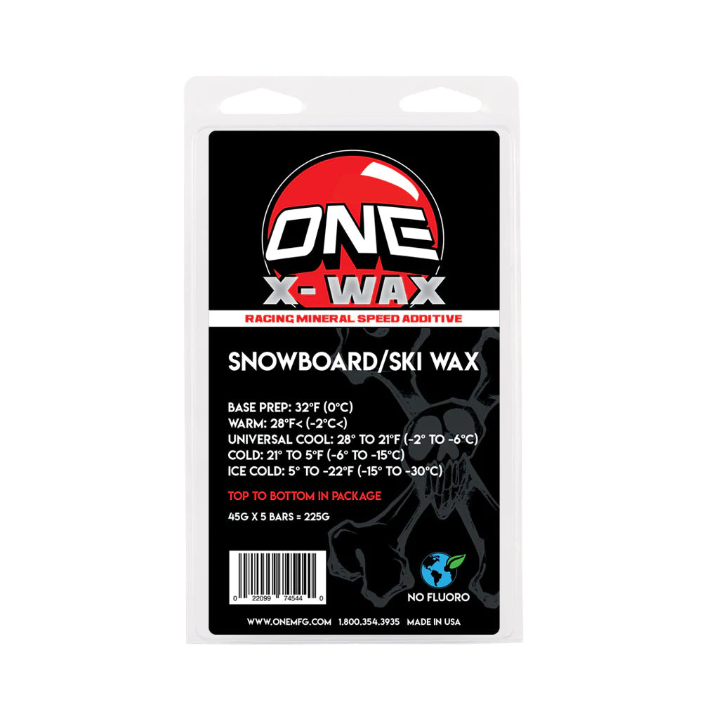 OneBall X-Wax 5 Pack Snowboard Wax 225g