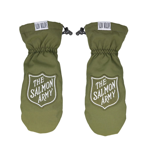 Salmon Arms Classic Mitt- Salmon Army Green
