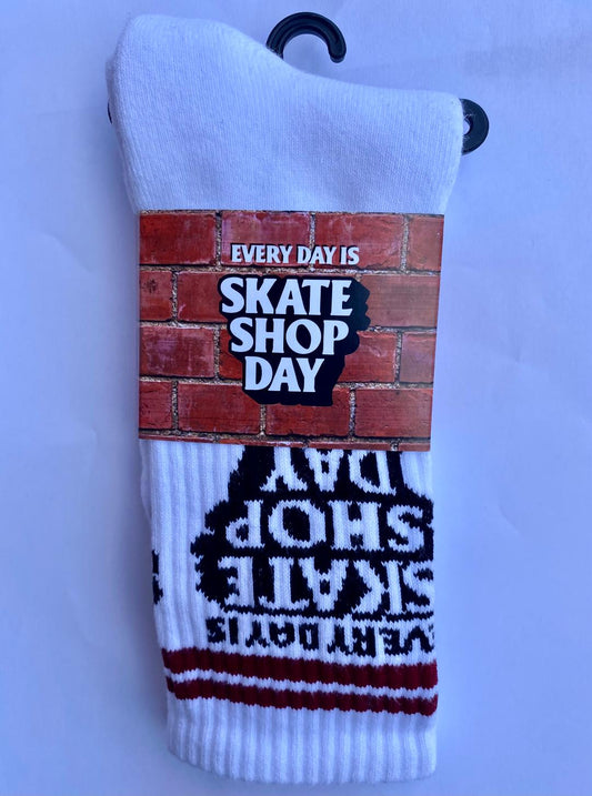 SSD Skate Shop Day 2023 Crew Socks Wht 1Pr